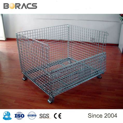 heavy duty metal mesh box|foldable wire mesh basket.